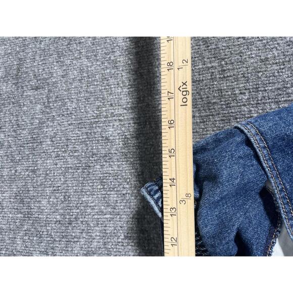 L.L. Bean Original Relaxed Fit Flannel Lined Women's Size 12 Blue Jeans - Picture 9 of 9